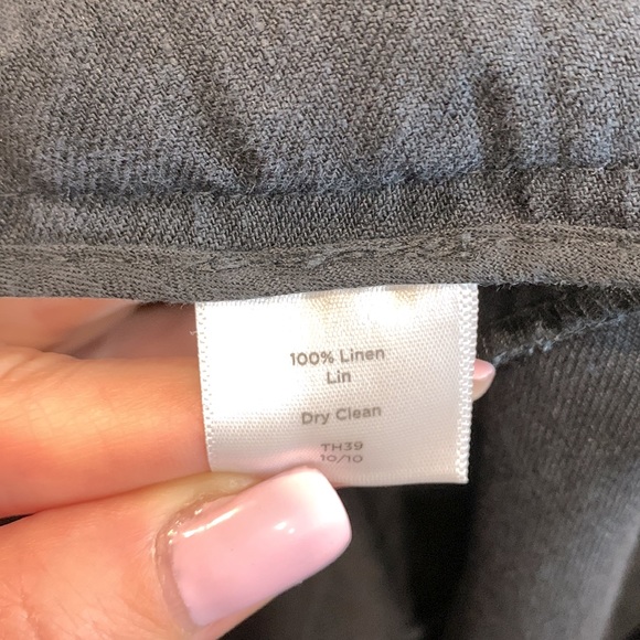 Linen TALBOTS black pants - Picture 7 of 7